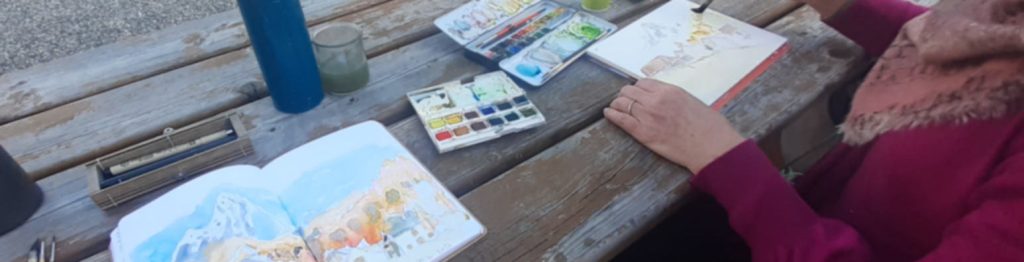 Randonnée et aquarelle en Queyras